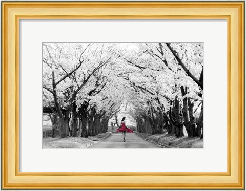 Framed Sakura Girl Print
