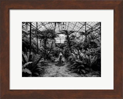 Framed Unconventional Womenscape #2, Jardin d&#39;Hiver (BW) Print