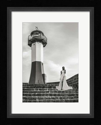 Framed Unconventional Womenscape #3 (BW) Print