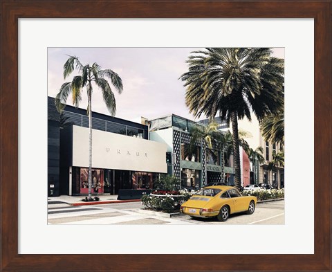 Framed Rodeo Drive, Beverly Hills, California Print