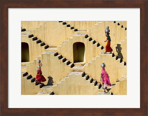 Framed Stepwell in Jaipur, India Print