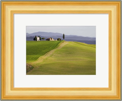 Framed Val d&#39;Orcia, Siena, Tuscany Print