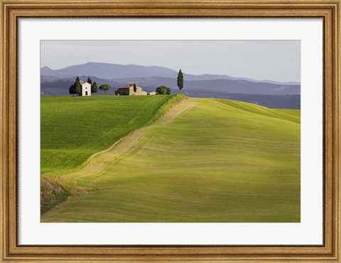 Framed Val d&#39;Orcia, Siena, Tuscany Print