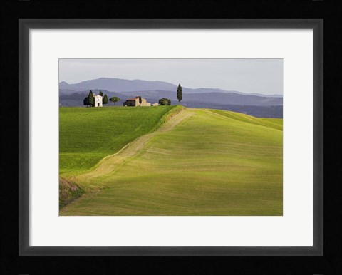 Framed Val d'Orcia, Siena, Tuscany Print