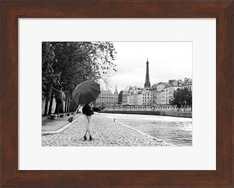 Framed Quai de la Seine (BW) Print