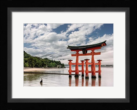 Framed Itsukushima Shrine, Hiroshima, Japan Print
