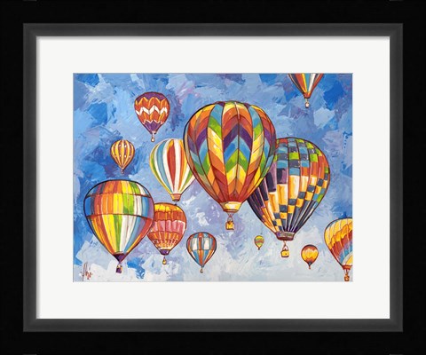 Framed Parata di Mongolfiere Print