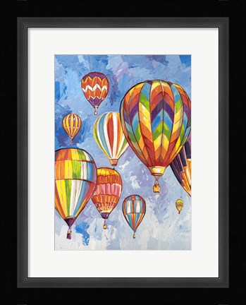 Framed Parata di Mongolfiere (detail) Print