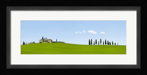 Framed Strada del Brunello, Tuscany (detail) Print