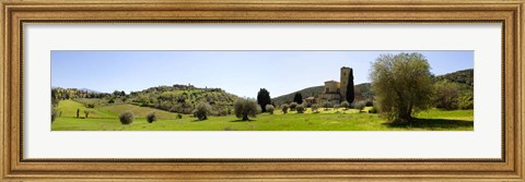 Framed Abbazia di S. Antimo, Val d&#39;Orcia, Tuscany Print