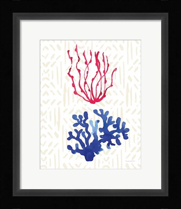 Framed Salty Waves III Print