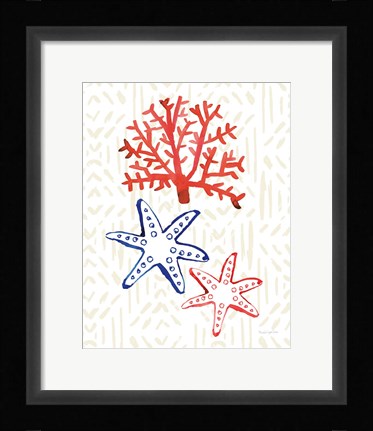 Framed Salty Waves II Print