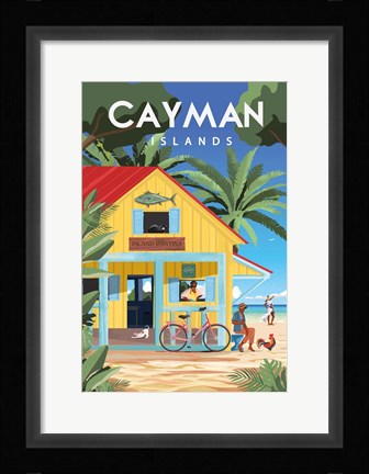 Framed Cayman Islands Print