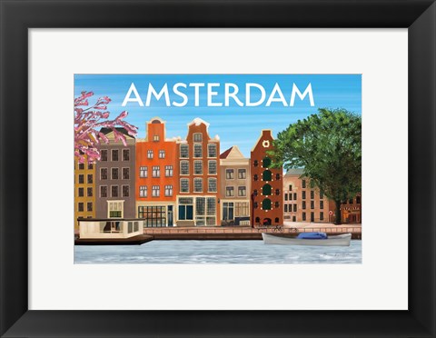 Framed Amsterdam II Print