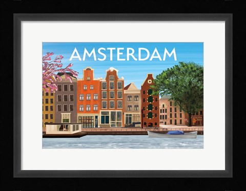 Framed Amsterdam II Print