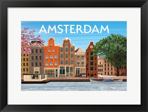 Framed Amsterdam II Print