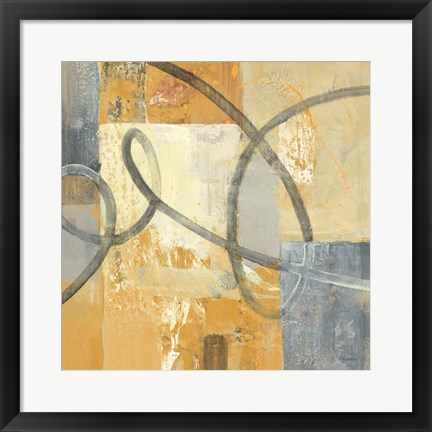 Framed Ribbon Dance II Autumn Print