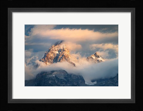 Framed Grand Teton Clouds Color Print