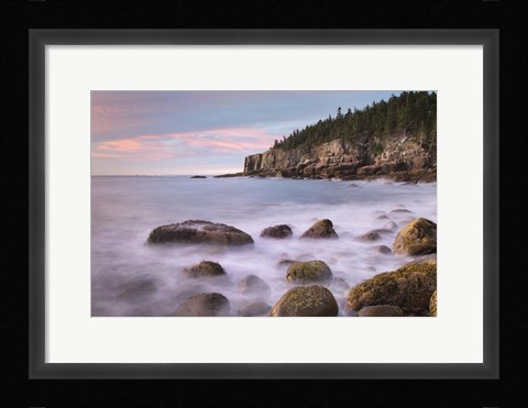 Framed Cobblestone Beach Print