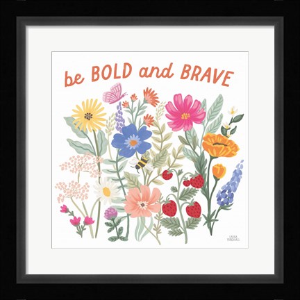 Framed Wild Meadow II Print