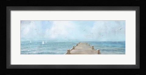 Framed Summer Dock Panel Light Print