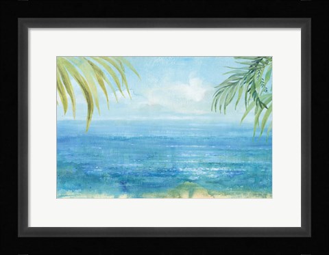 Framed Sea Sparkle I Tropical Print