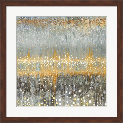 Framed Rain Abstract I Autumn Print