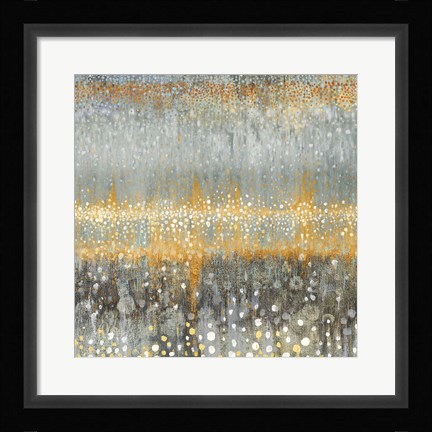 Framed Rain Abstract I Autumn Print