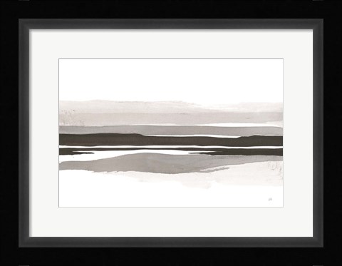 Framed Marbled Gray IV Print