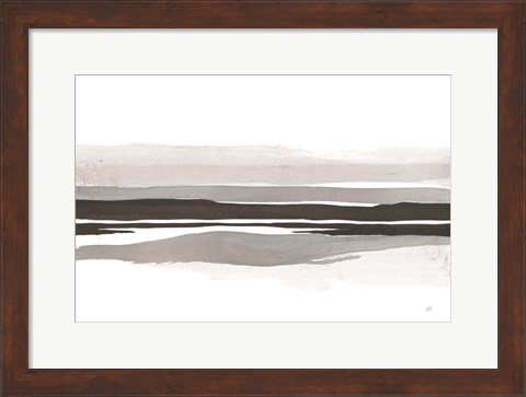 Framed Marbled Gray IV Print