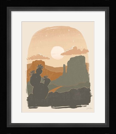 Framed Warm Desert I Print