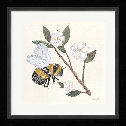 Framed In the Garden Bee II Print