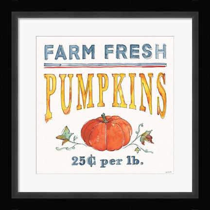 Framed Fall Flair IV Print