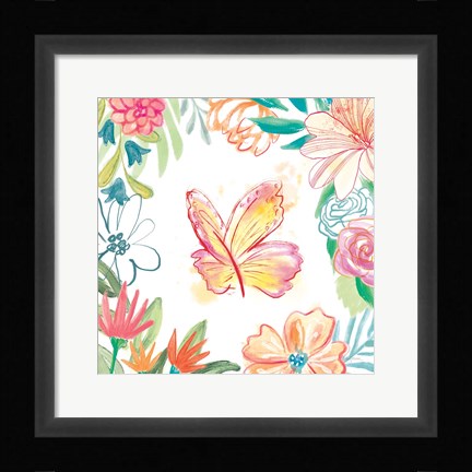 Framed Flower Fun IV Print