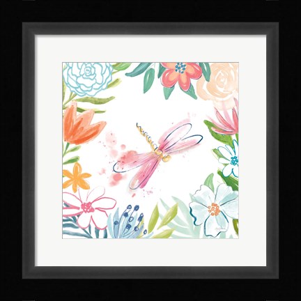 Framed Flower Fun III Print