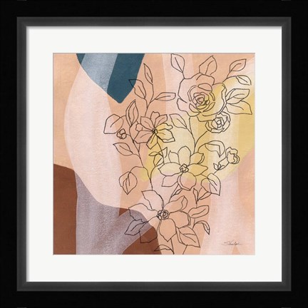 Framed Earthy Boho Lace II Print