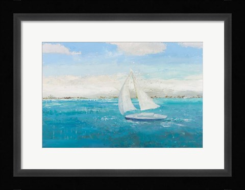 Framed Sailing Into the Blue Print