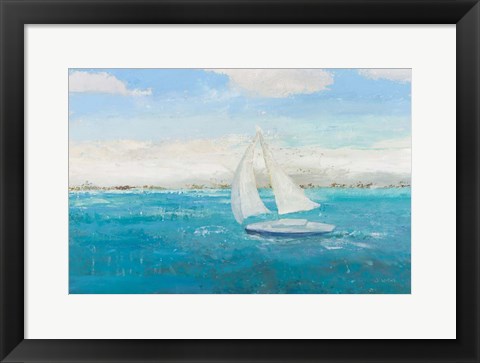 Framed Sailing Into the Blue Print