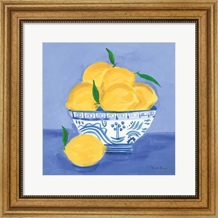 Framed Lemon Still Life Print