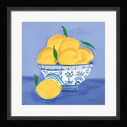 Framed Lemon Still Life Print