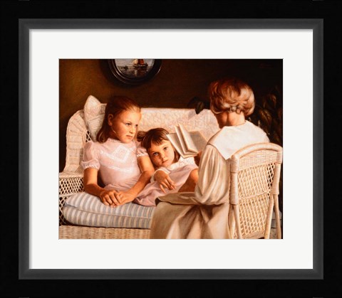 Framed Mother Reading Print