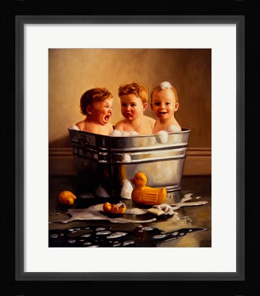 Framed Rub A Dub Dub Print