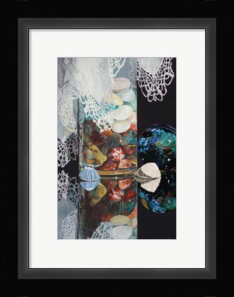 Framed Beauty in a Glass Print