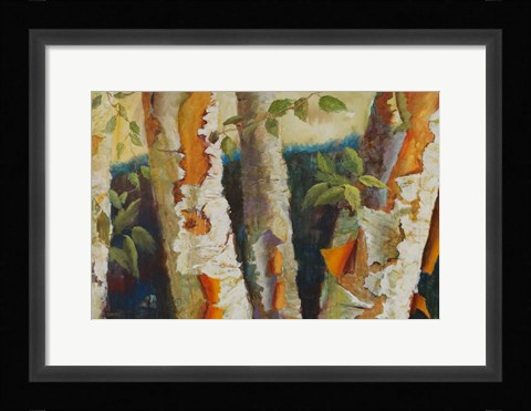 Framed Birch Forest Print