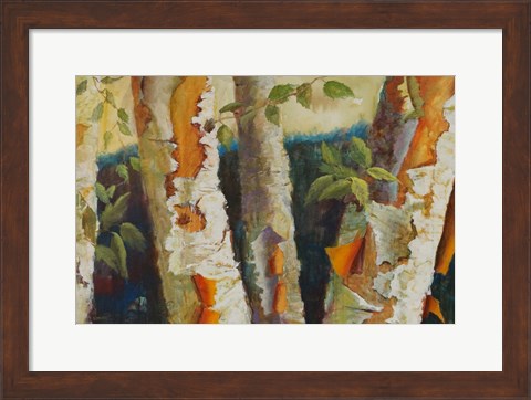 Framed Birch Forest Print