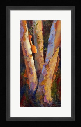 Framed Birch Trio Print