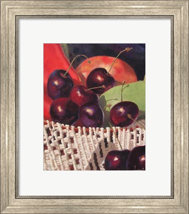 Framed Cherry Basket Print