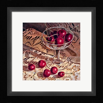 Framed Cherry Champagne Print