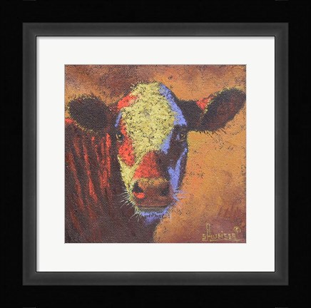 Framed Cow Print