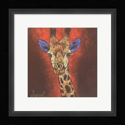 Framed Giraffe Print